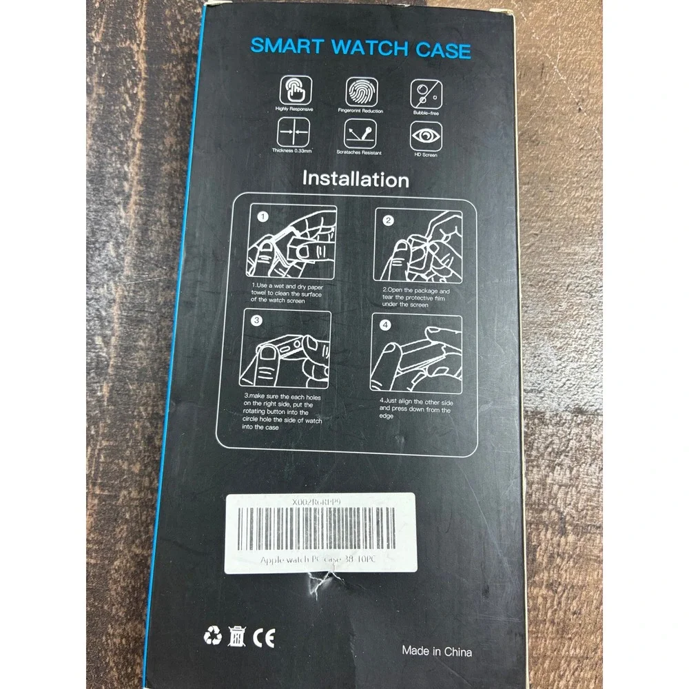 10 Pack Apple Watch Case 38mm Screen Protector PC Bumper Cover Multi Color Set